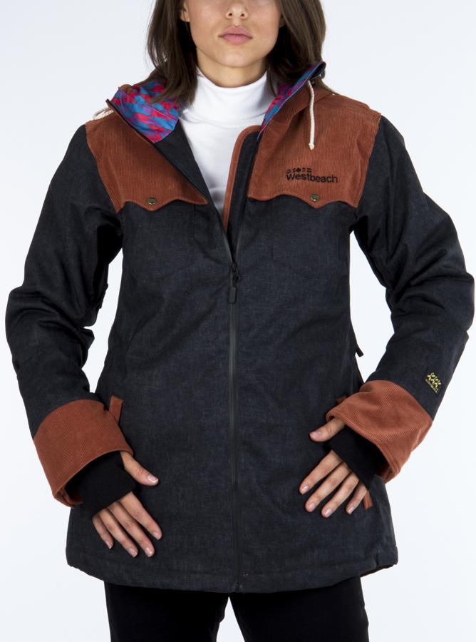 Westbeach Caprice Women's Ski/Snowboard Jacket, XS, Dirty Black Denim